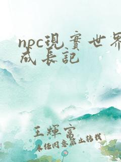 npc现实世界成长记