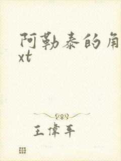 阿勒泰的角落txt