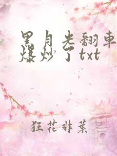 黑月光翻车后被爆炒了txt