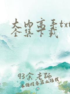 大内高手txt全集下载