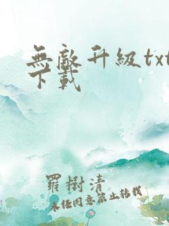 无敌升级txt下载