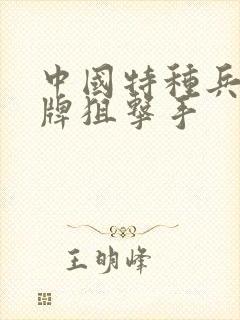 中国特种兵之王牌狙击手