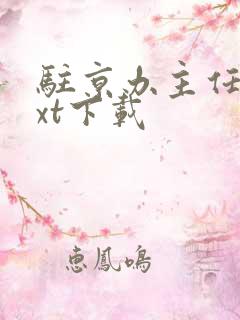 驻京办主任2txt下载