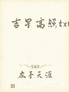 吉星高照txt
