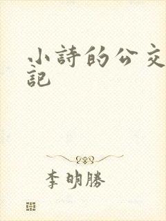 小诗的公交车日记