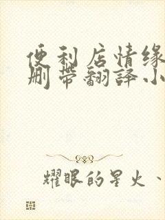 便利店情缘未增删带翻译小说