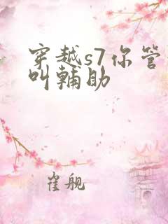 穿越s7你管这叫辅助