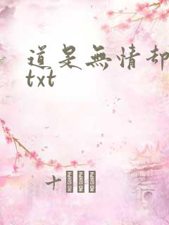 道是无情却有情txt