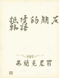 抵债的朋友麦子韩语