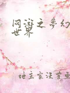 网游之梦幻传奇世界