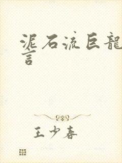 泥石流巨龙系谣言