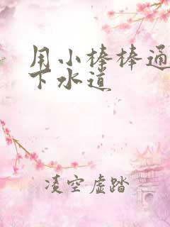 用小棒棒通你的下水道