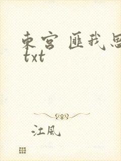 东宫 匪我思存 txt