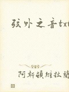 弦外之音txt