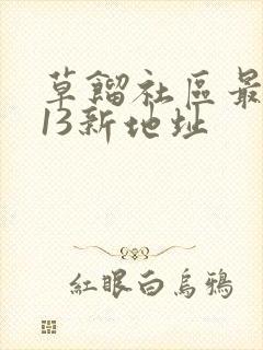 草馏社区最2013新地址
