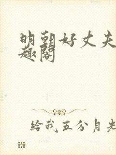 明朝好丈夫 笔趣阁