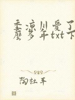 季凉川爱了你这么多年txt下载