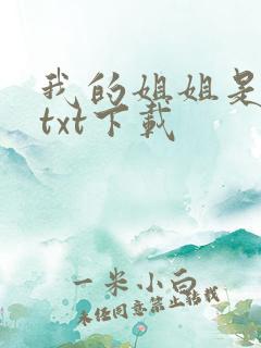 我的姐姐是美女txt下载