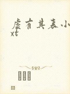 虚有其表小说txt