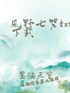 风野七咒txt下载
