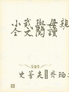 小武与母亲小说全文阅读