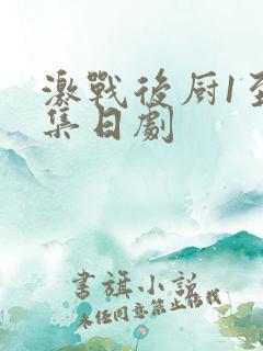 激战后厨1至5集日剧