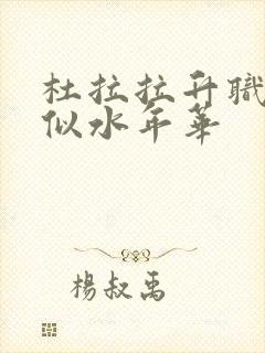 杜拉拉升职记之似水年华