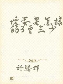 坏蛋是怎样炼成的3曹三少