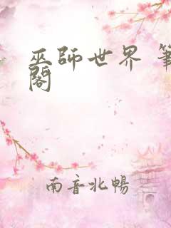 巫师世界 笔趣阁