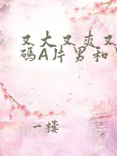 又大又爽又黄无码A片男和男