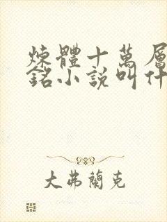 炼体十万层轩辕铭小说叫什么