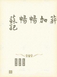 苏畅畅加薪奋斗记