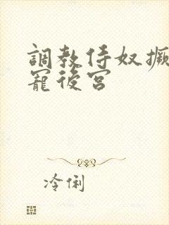 调教侍奴撅臀男宠后宫