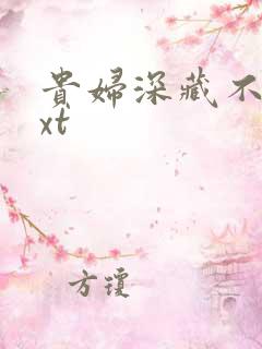 贵妇深藏不露txt