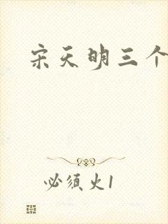 宋天明三个婆娘