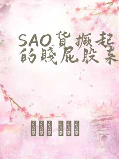 SAO货撅起你的贱屁股来