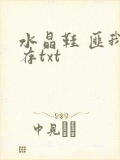 水晶鞋 匪我思存txt