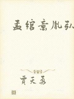 孟绾意胤弘小说