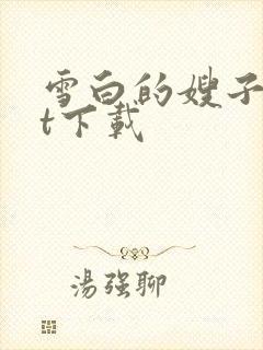 雪白的嫂子txt下载