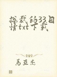 总裁的33日索情txt下载