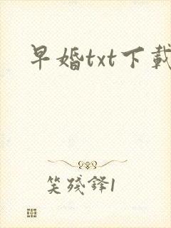早婚txt下载