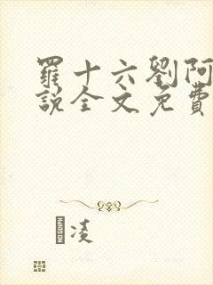罗十六刘阿婆小说全文免费阅读