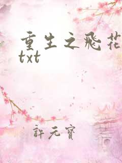 重生之飞花落照txt