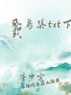飞鸟集txt下载