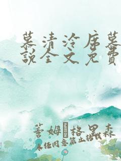 慕清泠席慕深小说全文免费阅读