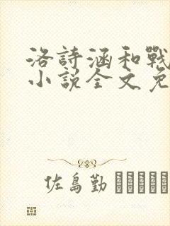 洛诗涵和战寒爵小说全文免费阅读正版笔趣阁