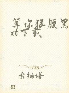 算你狠腹黑男txt下载