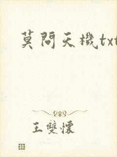 莫问天机txt