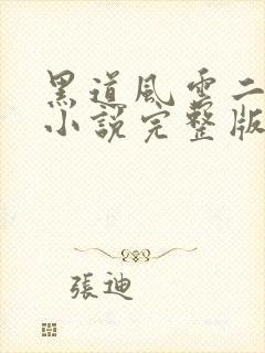 黑道风云二十年小说完整版