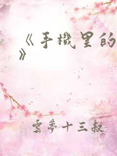 《手机里的秘密》